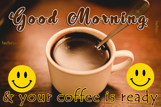 gud morning wishes with cup of coffee