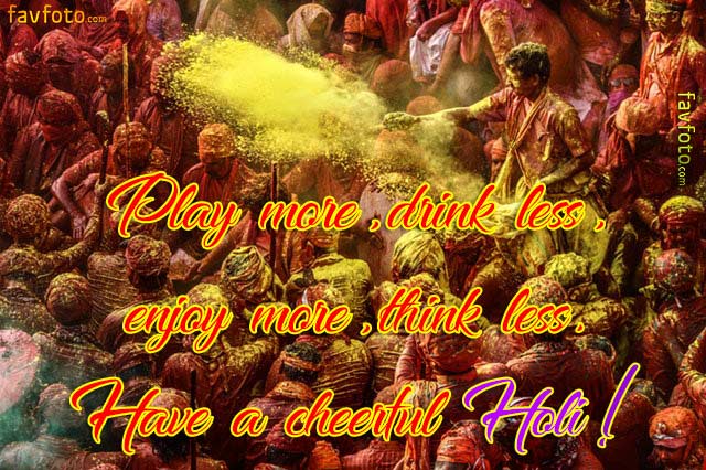 happy holi to you and your family