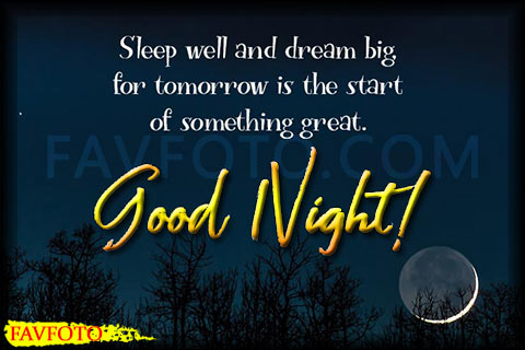 good night messages for friends in english